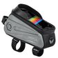 Frendorf | WEST BIKING Fahrradtasche EVA Hartschalen Vorderträger Tasche Handy Wasserdichte Oberrohr Tasche Mountainbike Fahrgeräte, Größe: 1.7L(Zukunfts Grau)
