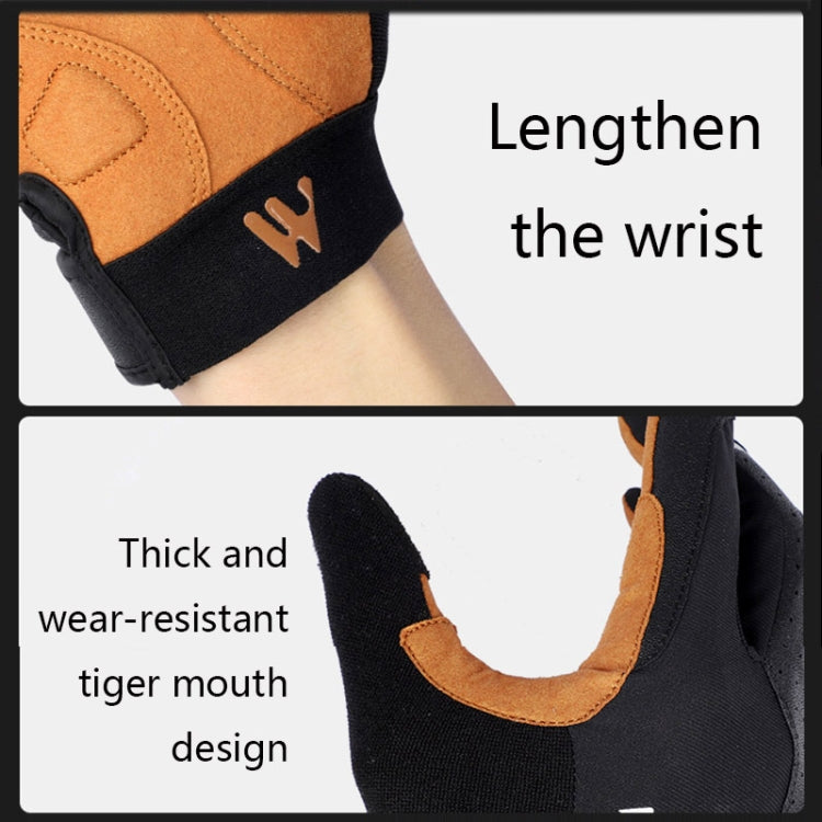 Frendorf | WEST BIKING YP0211197 Vollfinger Stoßdämpfende Rutschfeste Motorrad Fahrrad Handschuhe Reitausrüstung, Größe: L(Schwarz Gelb)