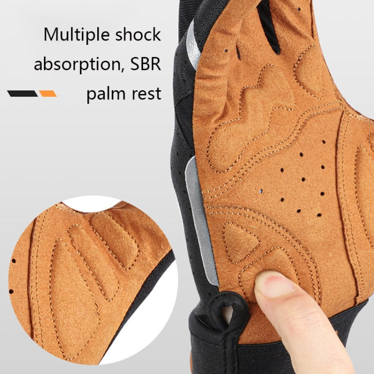 Frendorf | WEST BIKING YP0211197 Vollfinger Stoßdämpfende Rutschfeste Motorrad Fahrrad Handschuhe Reitausrüstung, Größe: L(Schwarz Gelb)