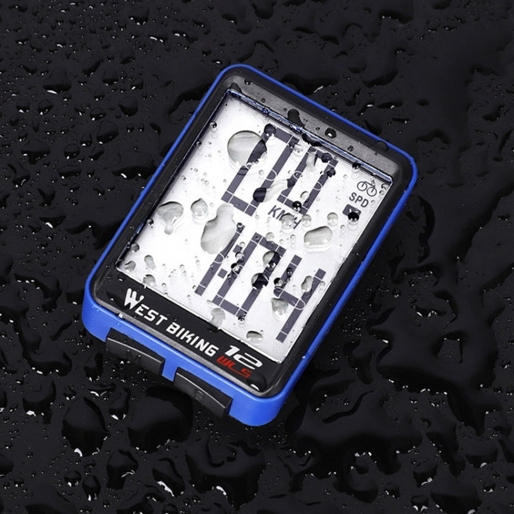 Frendorf | WEST BIKING Mountain Road Bike Wireless Großes Zeichen Tisch Großes Display Wasserdicht Nachtlicht Geschwindigkeit Geschwindigkeitsmesser(Green)