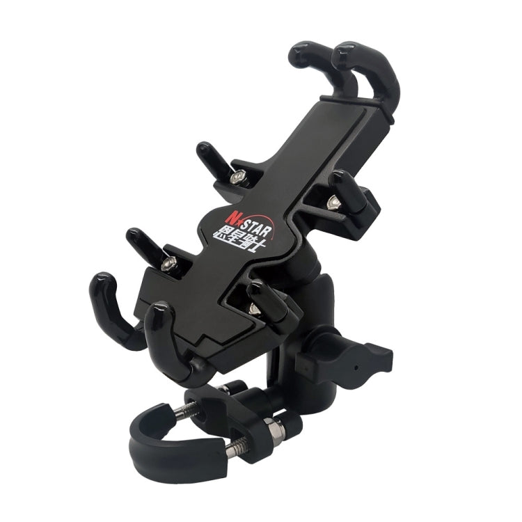 Frendorf | N-STAR NJN001 Motorrad Fahrrad kompatibler Handyhalter Aluminium Zubehör Reitausrüstung (mit T Kopf)