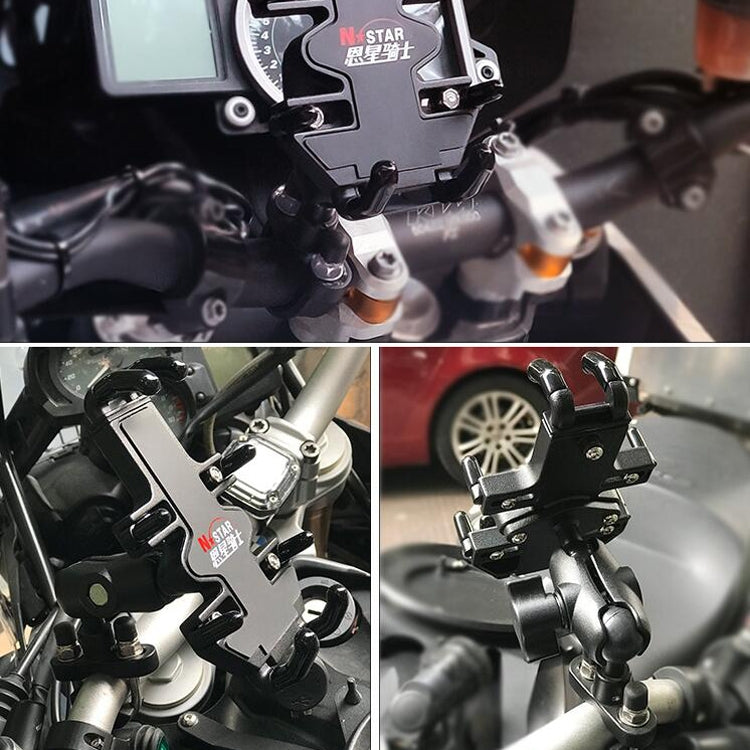 Frendorf | N-STAR NJN001 Motorrad Fahrrad Kompatibel Handy Halter Aluminium Zubehör Fahrgeräte (Mit M10 Kugel)