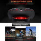 Frendorf | WEST BIKING YP0801083 Fahrrad-Rücklichter Verdickte weiche und bequeme Mountainbike-Sitzauflage (Schwarz Blau)