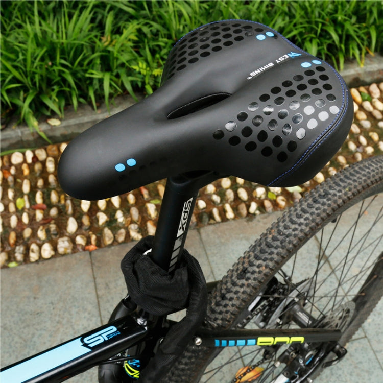 Frendorf | WEST BIKING YP0801083 Fahrrad-Rücklichter Verdickte weiche und bequeme Mountainbike-Sitzauflage (Schwarz Blau)