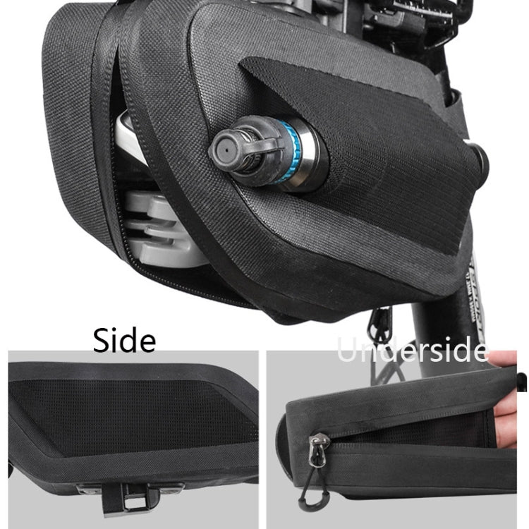 Frendorf | WEST BIKING YP0707219 Fahrrad Tragbare Reflektierende Hecktasche Wasserdichte Satteltasche Hartschalen-Sitzrohrtasche Fahrradausrüstung (Schwarz)
