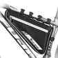 Frendorf | WEST BIKING YP0707254 4L Fahrradtasche Dreiecksform Mountainbike Große Kapazität Vorderträger Reflektierend Wasserdicht Tasche Fahrgeräte(Schwarz)