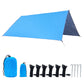 Frendorf | Outdoor Camping Zubehör Multifunktionale Camping-Sonnenschutz Wasserfest und Feuchtigkeitsschutz Matte Ultra-Leicht Himmel, Größe: 300 x 300 cm (Himmelblau)