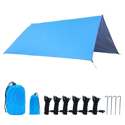 Frendorf | Outdoor Camping Zubehör Multifunktionale Camping-Sonnenschutz Wasserfest und Feuchtigkeitsschutz Matte Ultra-Leicht Himmel, Größe: 300 x 300 cm (Himmelblau)