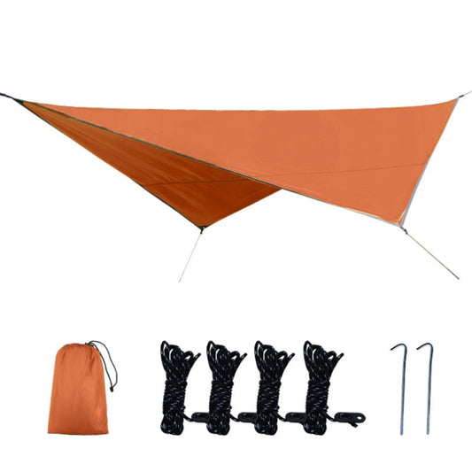 Frendorf | Outdoor Campingbedarf Multifunktionaler Camping-Sonnenschutz Wasserdicht und Feuchtigkeitsbeständige Matte Ultraleicht Himmel, Größe: 320 x 250 cm (Orange)