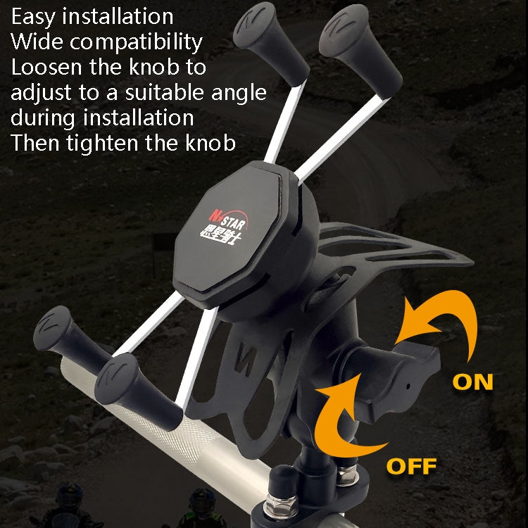 Frendorf | N-STAR N002 Motorrad Fahrrad Handy Halterung Reitausrüstung (kleiner geneigter Kopf)