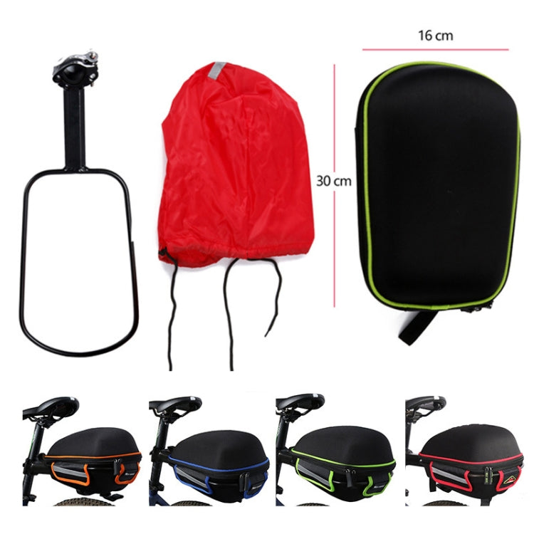 Frendorf | West Biking Fahrradregal Mountain Road Bike Großes Fassungsvermögen Tasche Reitregal Hartschalen-Hecktasche Mit Regenschutz (Blau)