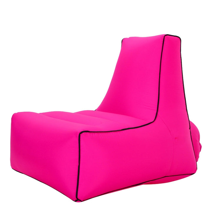 Frendorf | BB1082 Aufblasbares Sofa Aufblasbares Bett Outdoor Klappbares Tragbares Luftsofa Größe: 70 x 65 x 60cm (Rosenrot)