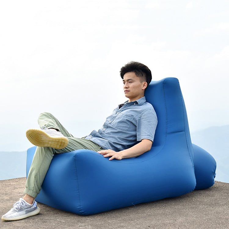 Frendorf | BB1082 Aufblasbares Sofa Aufblasbares Bett Outdoor Klappbares Tragbares Luftsofa Größe: 70 x 65 x 60 cm (Himmelblau)