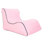 Frendorf | BB1803 Faltbares Tragbares Aufblasbares Sofa Einzelnes Außen-Aufblasbares Sitzgerät, Größe: 90 x 70 x 65cm(Rosa)