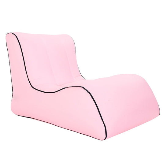Frendorf | BB1803 Faltbares Tragbares Aufblasbares Sofa Einzelnes Außen-Aufblasbares Sitzgerät, Größe: 90 x 70 x 65cm(Rosa)