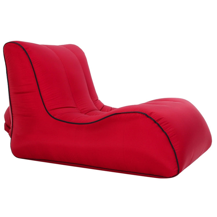 Frendorf | BB1803 Faltbares Tragbares Aufblasbares Sofa Einzelsitz Outdoor Aufblasbarer Sitz, Größe: 90 x 70 x 65cm (Rotwein)