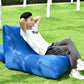 Frendorf | BB1803 Faltbares Tragbares Aufblasbares Sofa Einzelsitz Outdoor Aufblasbarer Sitz, Größe: 90 x 70 x 65cm (Rotwein)