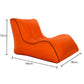 Frendorf | BB1803 Faltbares Tragbares Aufblasbares Sofa Einzelnes Außen Aufblasbares Sitzmöbel, Größe: 100 x 80 x 70cm (Orange)