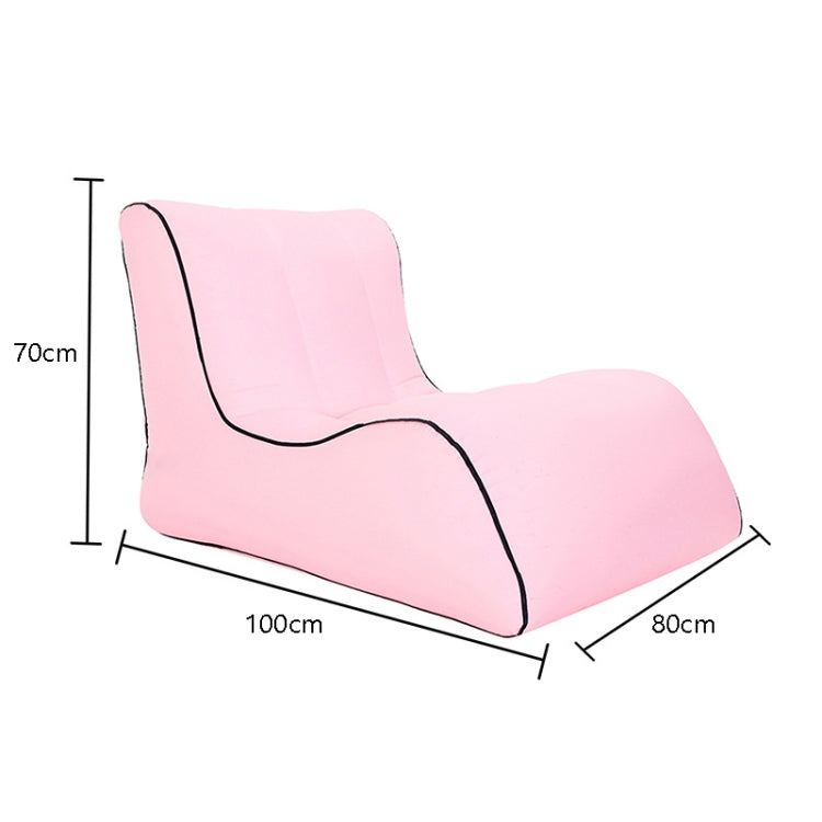 Frendorf | BB1803 Faltbares Tragbares Aufblasbares Sofa Einzelnes Outdoor-Aufblasbares Sitz, Größe: 100 x 80 x 70cm (Pink)