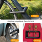 Frendorf | West Biking Silikon U-förmiges Schloss Fahrradschloss Universell wasserdicht Anti-Kollisions Legierungsschloss (Schwarz)
