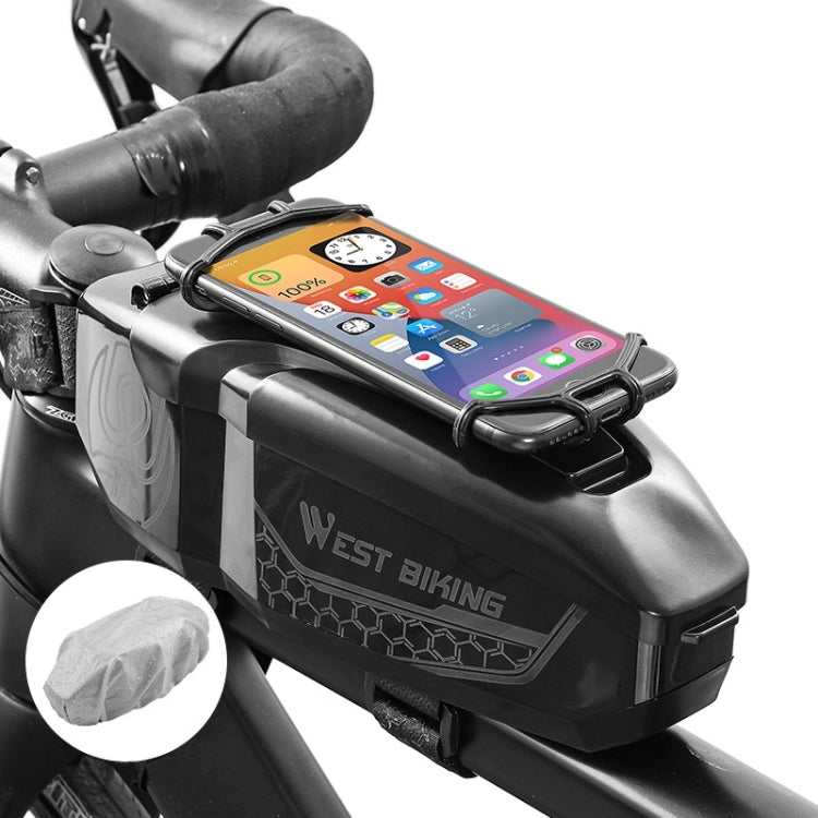 Frendorf | WEST BIKING Fahrrad Frontträger Oberrohr Tasche Mountain Road Bike Wasserdicht Reitausrüstung (Schwarz)