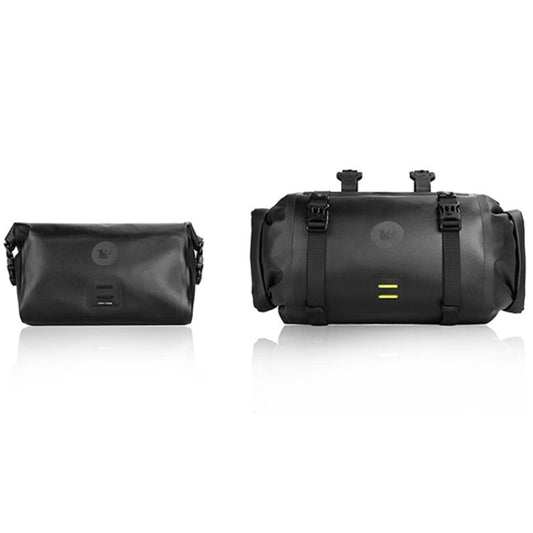 Frendorf | Rhinowalk X21998 Voll 12L Wasserdicht Große Kapazität Fronthängende Tasche Off-Road Langstrecken-Fahrradtasche (Schwarz)