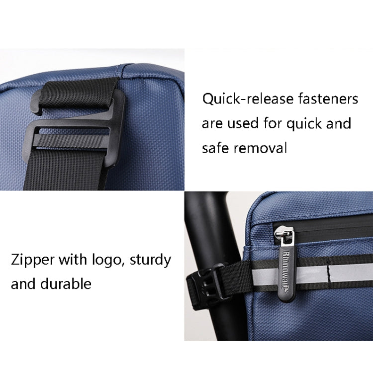 Frendorf | Rhinowalk X20990 Multifunktions-Fahrradtasche vorne (Blau)