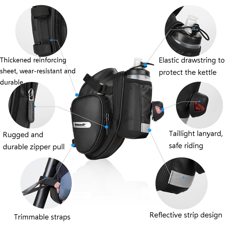 Frendorf | Rhinowalk X21557 Fahrradtasche Regenfest Große Kapazität Faltbare Rennrad Rucksack (Schwarz)