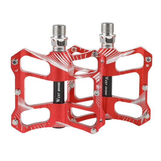 Frendorf | WEST BIKING YP0802080 Fahrrad Aluminiumlegierung Pedal Fahrfußpedal Fahrrad Zubehör (Rot)
