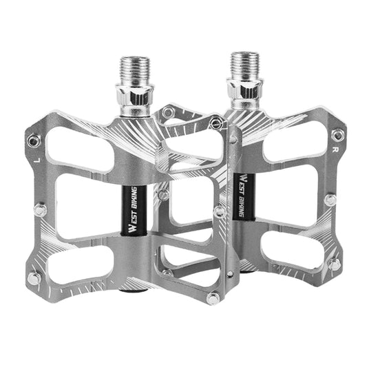 Frendorf | WEST BIKING YP0802080 Fahrrad Aluminiumlegierung Pedal Fahrfußpedal Fahrrad Zubehör (Silber)