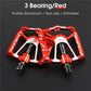Frendorf | 1 Paar WEST BIKING YP0802083 Mountainbike Aluminiumlegierung Pedal Leichtgewicht Lager Fußpedal (Rot)