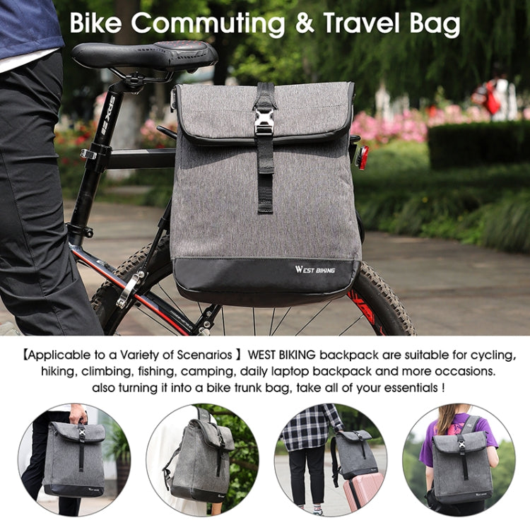 Frendorf | WEST BIKING YP0707259 Fahrrad Fahrregal Taschen Kamel Tasche Multifunktional Mountainbike Computer Rucksack (Grau)