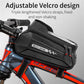 Frendorf | WEST BIKING 7 Zoll Fahrrad Oberrohr Vorderes Hartschalenetui Touchscreen Wasserdicht Reitausrüstung Tasche (Schwarz)