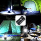 LED-Zeltlicht Solar aufladbare Campinglampe dehnbare multifunktionale Laterne, unterstützt USB-Ausgang, EU-Stecker (Blau)