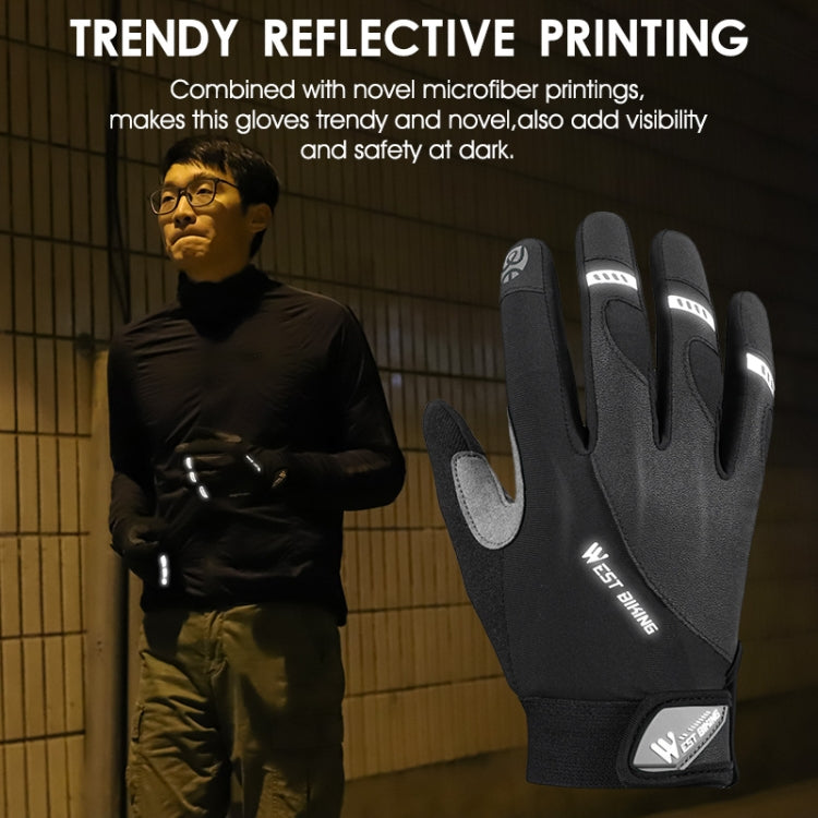Frendorf | WEST BIKING YP0211209 Fahrradhandschuhe Shock Absorber Anti-Rutsch Touchscreen-Handschuh, Größe: XL(Gelb Schwarz)