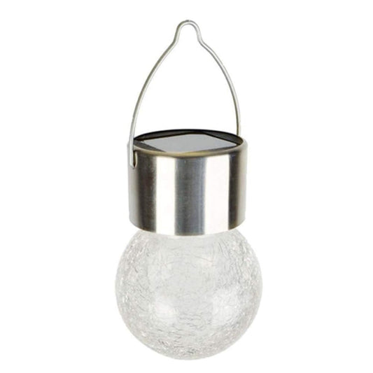 12 PCS Knackball Solar-Kronleuchter Außen Garten Innenhof Ferien Dekorationslicht mit Clip (Warmweißes Licht)