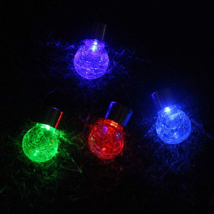 12 PCS Knackball Solar-Kronleuchter Außen Garten Innenhof Ferien Dekorationslicht mit Clip (Warmweißes Licht)