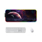 Frendorf | 300x800x4mm F-01 Gummi Thermotransfer RGB Leuchtende Rutschfeste Mauspad (Weitläufiger Sternenhimmel)