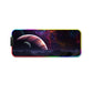 Frendorf | 300x800x4mm F-01 Gummi Thermotransfer RGB Leuchtende Rutschfeste Mauspad (Weitläufiger Sternenhimmel)