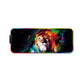Frendorf | 300x800x4mm F-01 Gummi Wärmeübertragungs RGB Leuchtend Rutschfester Mauspad (Bunter Löwe)