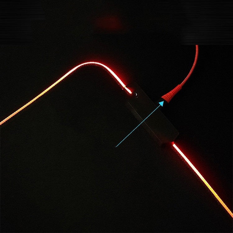 Frendorf | 300x800x4mm F-01 Gummi Thermotransfer RGB Leuchtende Rutschfeste Mauspad (Brille Katze)