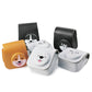 Frendorf | Cartoon Volledige Lichaam Camera PU Lederen Case Tas met Band voor FUJIFILM instax mini 9 / mini 11 / mini 8 (Grijs Zwarte Husky)