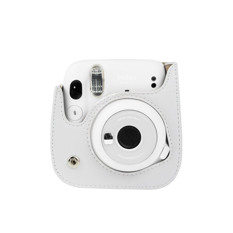 Frendorf | Cartoon Volledige Lichaam Camera PU Lederen Case Tas met Band voor FUJIFILM instax mini 9 / mini 11 / mini 8 (Grijs Zwarte Husky)