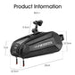 Frendorf | 1.8L West Biking Cycling Tail Bag Fahrrad Hartschalen Tasche Schnellverschluss Halterung Tasche Silikon Rutschfest Große Kapazität Tail Bag (Schwarz)