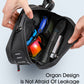 Frendorf | 1.8L West Biking Cycling Tail Bag Fahrrad Hartschalen Tasche Schnellverschluss Halterung Tasche Silikon Rutschfest Große Kapazität Tail Bag (Schwarz)