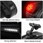 Frendorf | 1.8L West Biking Cycling Tail Bag Fahrrad Hartschalen Tasche Schnellverschluss Halterung Tasche Silikon Rutschfest Große Kapazität Tail Bag (Schwarz)