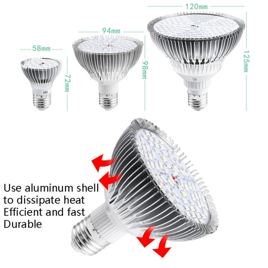 LED-Pflanzenwachstumslampe Vollspektrum E27 Pflanzenfülllicht, Leistung: 100W 150 Lampenperlen