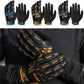 Frendorf | WEST BIKING YP0211208 Fahrhandschuhe Motorrad Fahrrad Langfinger Rutschfeste Touchscreen-Handschuhe, Größe: L (Schwarz Orange)