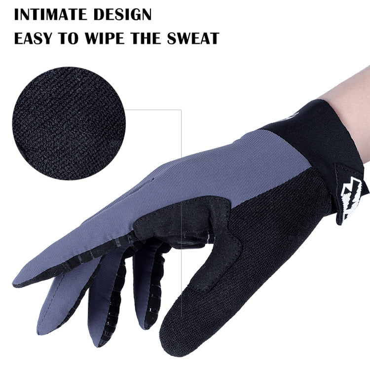 Frendorf | WEST BIKING YP0211214 Langfinger Shock Absorption Rutschfeste Touchscreen Handschuhe Fahrradsporthandschuhe, Größe: XL (Schwarz)