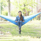 Frendorf | Outdoor Hängematte Nylon Fallschirmstoff Reise Camping Schaukel, Stil: 3m x 2m (Himmelblau+Königsblau)